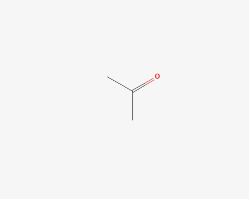 Molecular structure diagram of Acetone